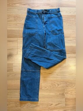 Madewell 90’s straight moto jeans sz 29